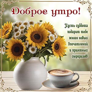Пусть суббота подарит много впечатлений и сюрпризов