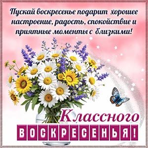 Ромашки, звездочки и пожелание классного воскресенья