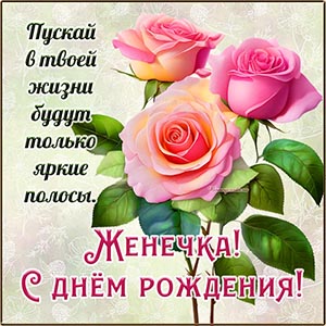 Женечка, пускай в твоей жизни будут только яркие полосы