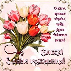 Текст - Олеся, с днём рождения, пусть сбываются мечты