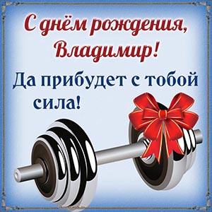 С днём рождения, Владимир, да прибудет с тобой сила