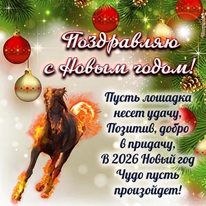 Пусть лошадка несет удачу, позитив, добро в придачу