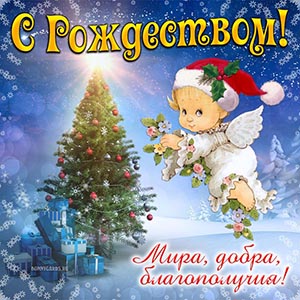 С Рождеством, желаю мира, добра и благополучия