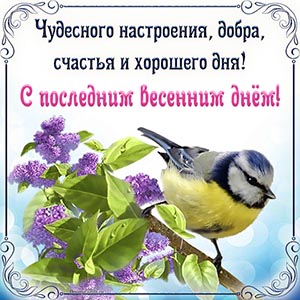 С последним весенним днём, чудесного настроения, добра